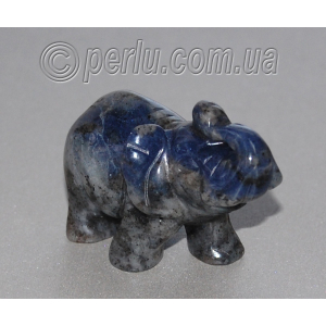 Сувенир из натурального камня лазурита 'Африканский слон'