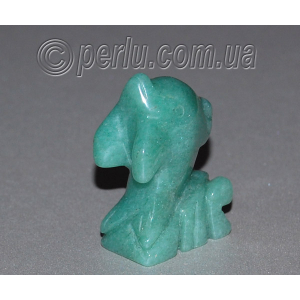 Сувенир из натурального камня нефрита 'Волшебный дельфин'